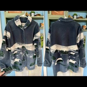 Small St John’s Bay Winter Scene Soft Fleece